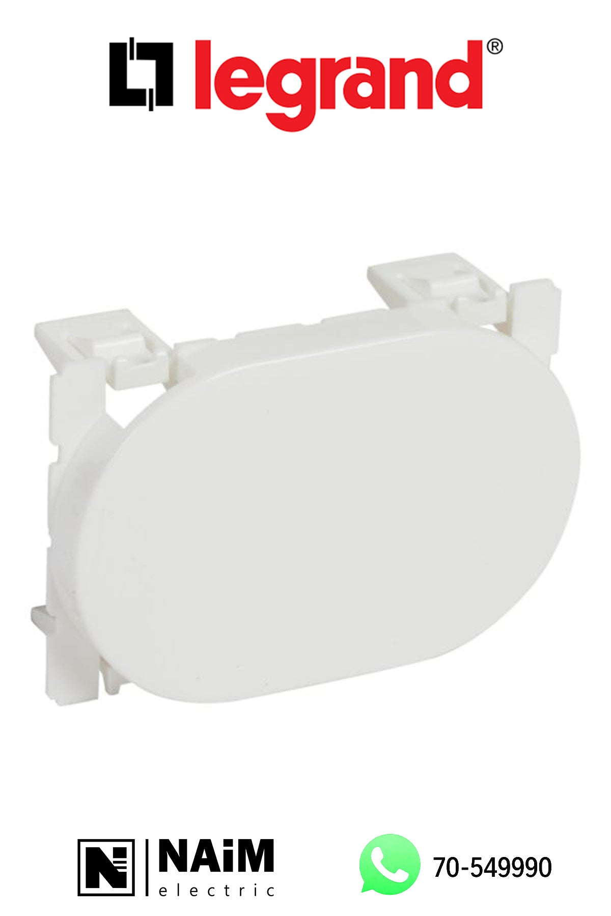 573096 Blank module - round - 3 modules - White