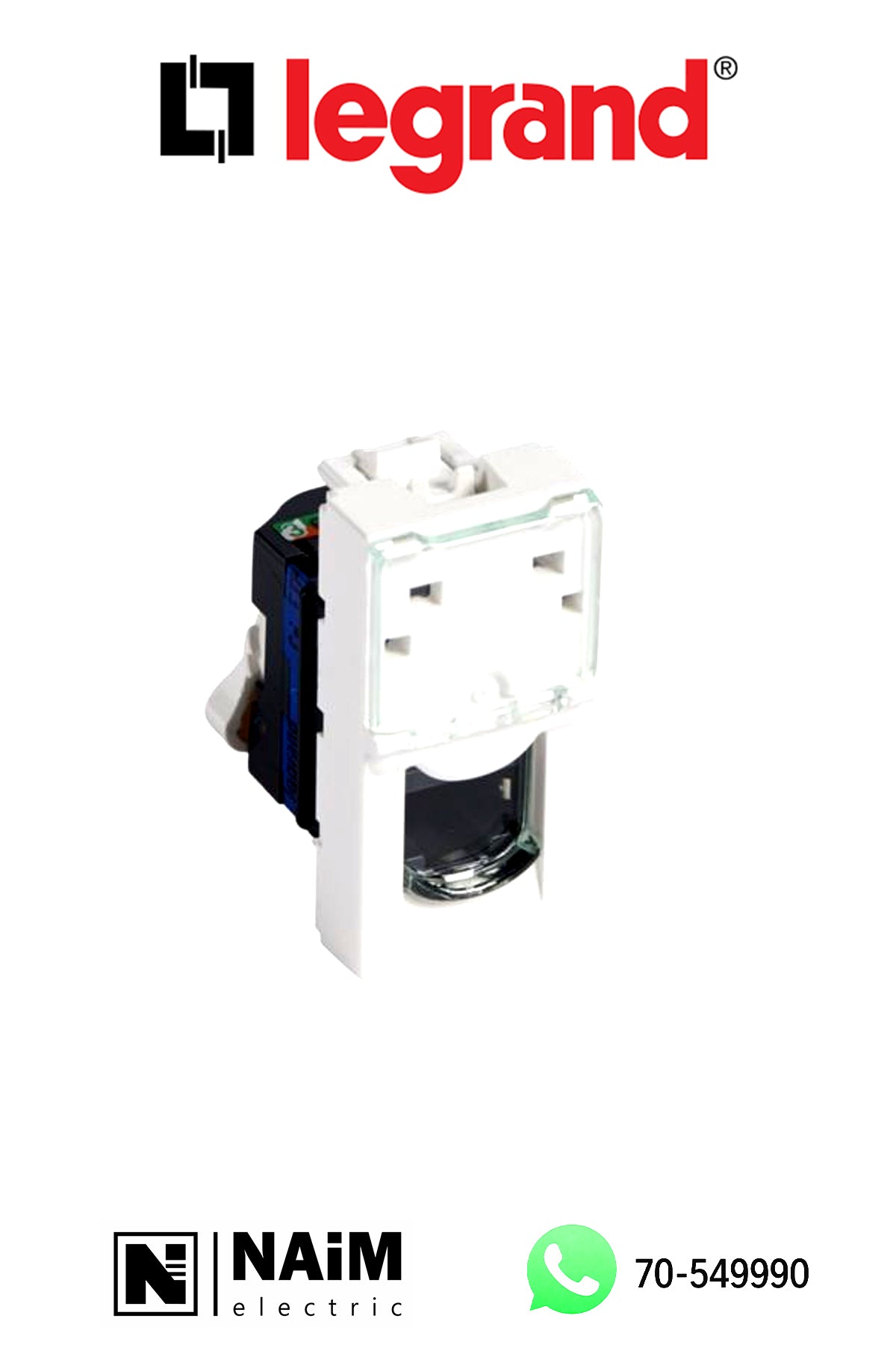 572322 RJ45 socket category 6 FTP 1 module White