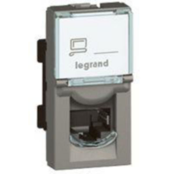 572802 RJ45 socket category 6 UTP 1 module - Magnesium
