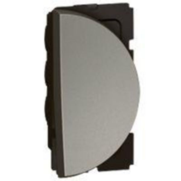 573112 1-way switch - 10 AX 250 V~ - round - 1 right module - Magnesium