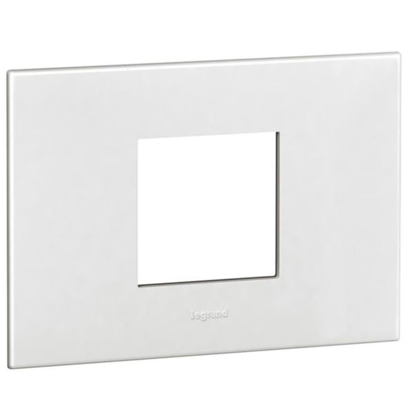 575230 Plate - Italian / US standard - square - 2 modules - White