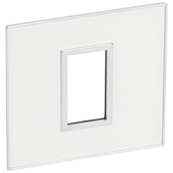 576554 Arteor™ - Plate - French/German std - square - 1 module - Mirror White