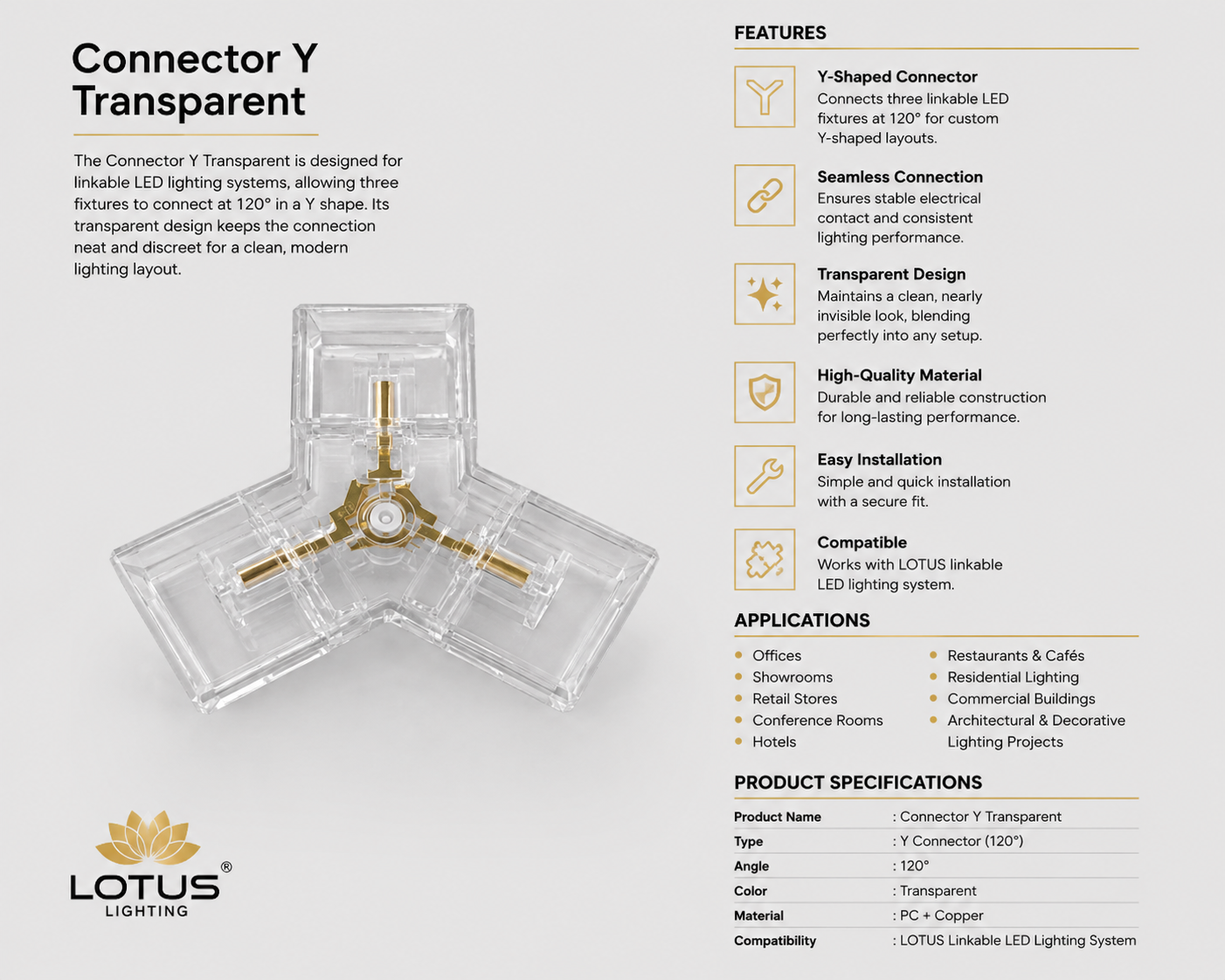 Connector Y Tee