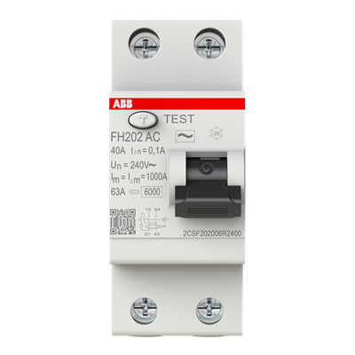 ABB-RCCB FH202 40A 100mA