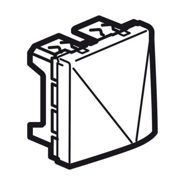572319 Cord outlet - 2 modules - White