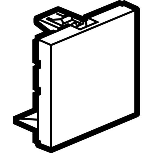572842 Blank module - square - 2 modules - Magnesium