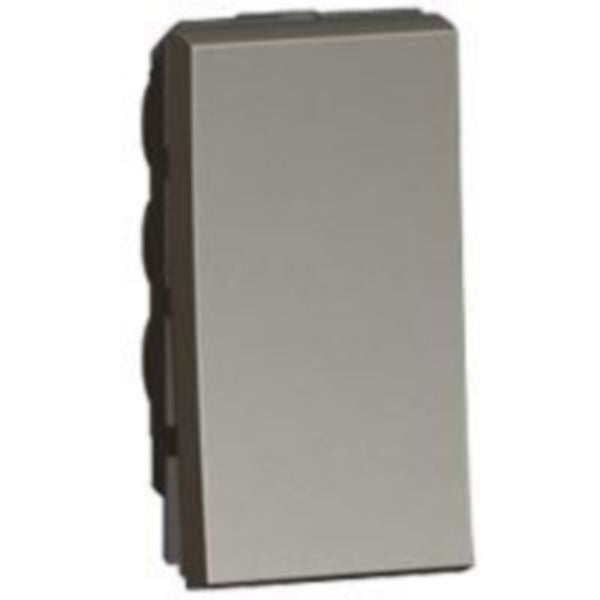 573111 1-way switch - 10 AX 250 V~ - round - 1 middle module - magnesium