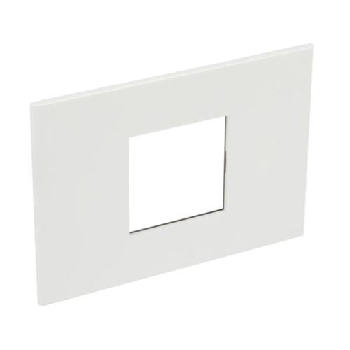 575230 Plate - Italian / US standard - square - 2 modules - White