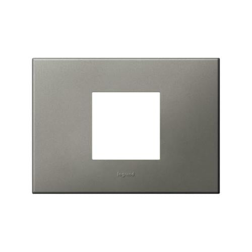 575237 Italian / US standard plate square version 2 modules - Magnesium