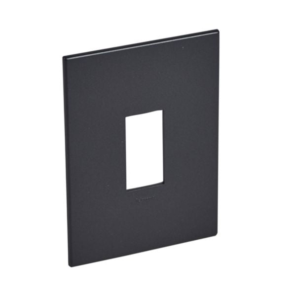 576222 Plate - square - 1 vertical module - 2'' x 4'' - Graphite