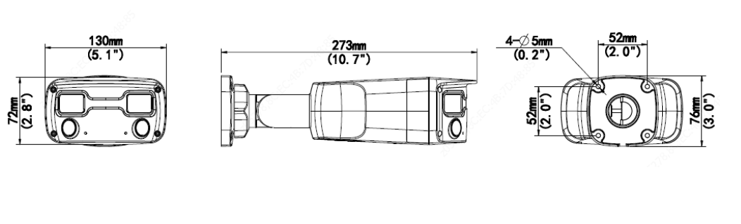 IPC2K24SE-ADF40KMC-WL-I0 4MP HD ColorHunter Wide Angle Fixed Bullet