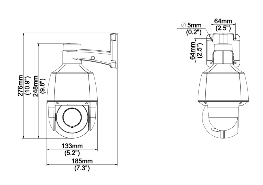 IPC6312LR-AX4-VG 2MP 4x LightHunter IR Network PTZ Camera