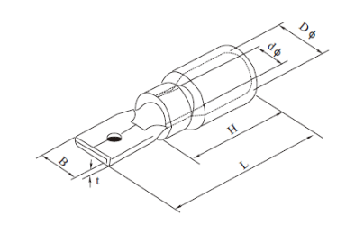 Insulated Male Disconnect