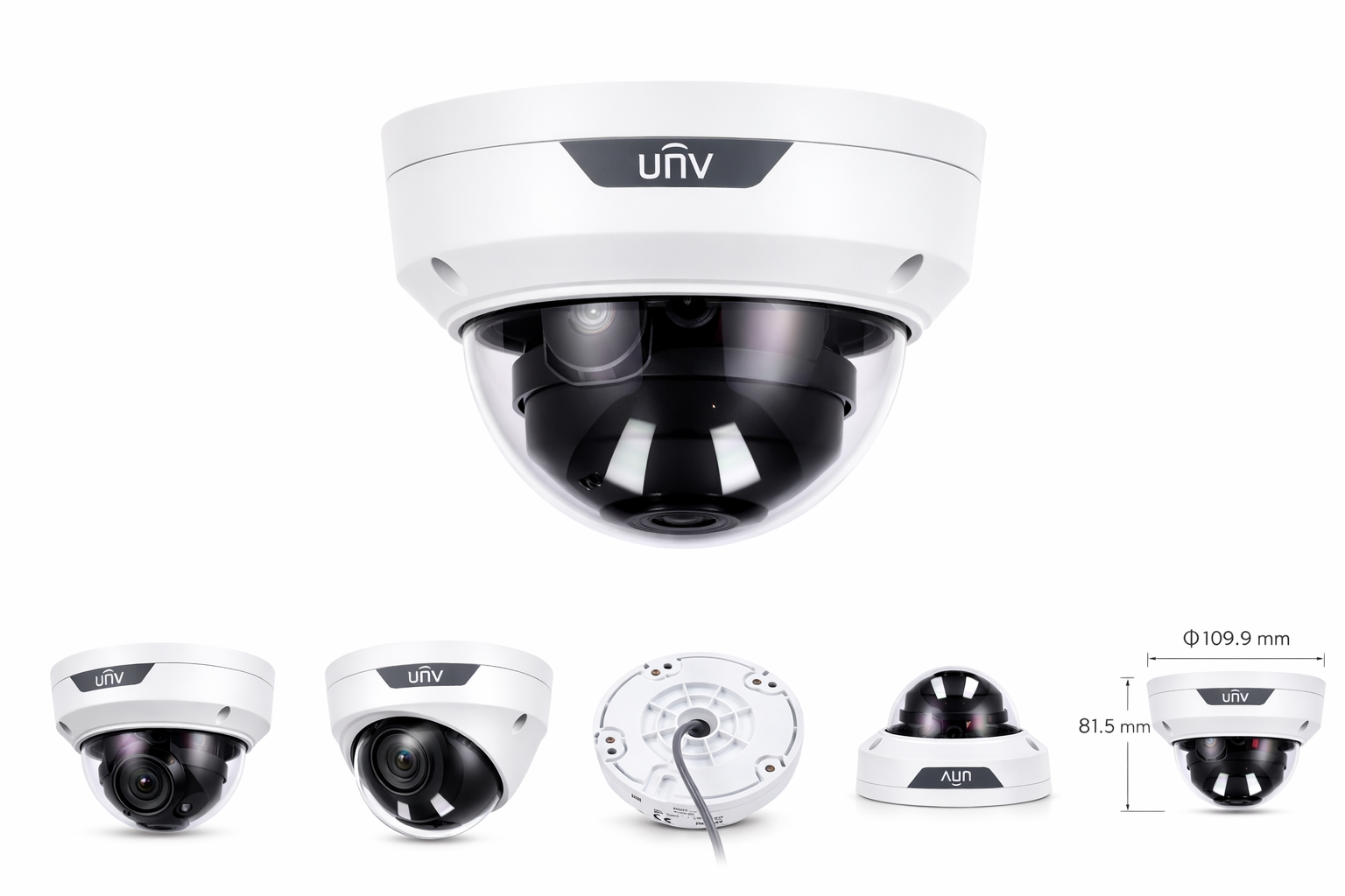 D115-F28 5MP HD IR Fixed Dome Analog Camera