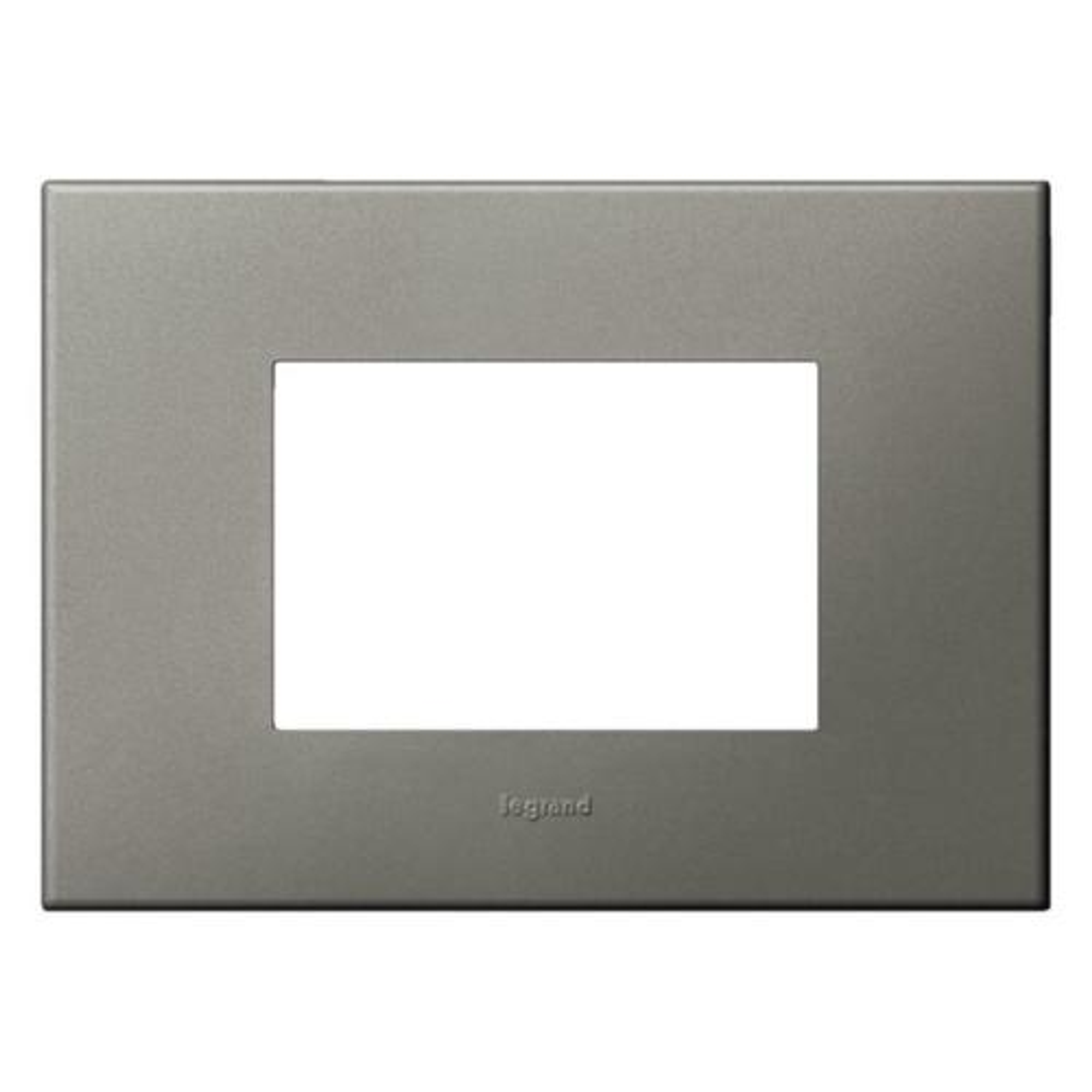 575017 Italian / US standard plate square version 3 modules - Magnesium