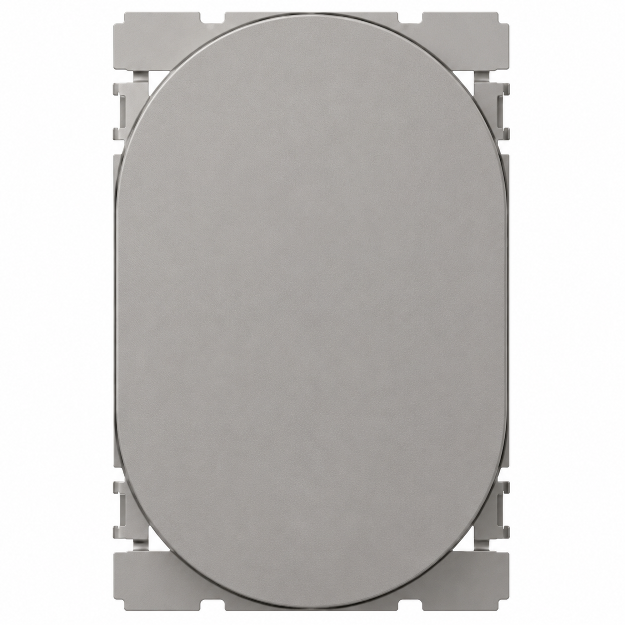 573196 Blank module - round - 3 modules - Magnesium