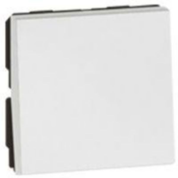 572030 1-way push-button - 2 modules - White