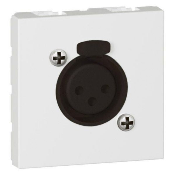 572283 3-pole XLR socket - female - 2 modules - White