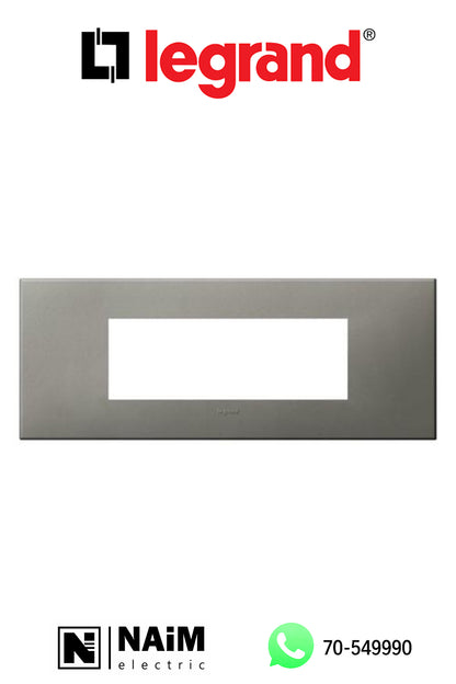 575047  plate square version 6 modules - Magnesium