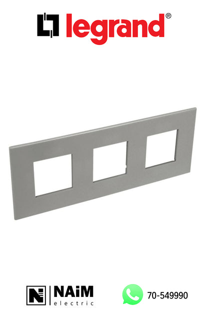 575057 plate square version 3x2 modules - magnesium