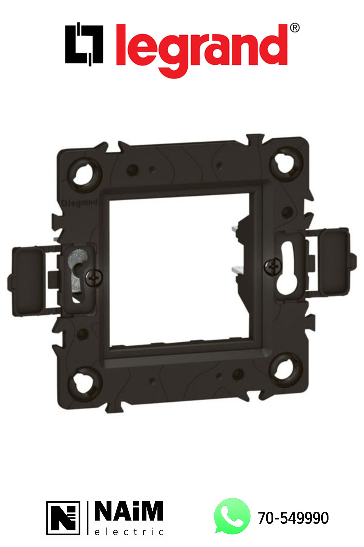 576020 Support frame - for German/French boxes - claw mounting - 1 or 2 modules