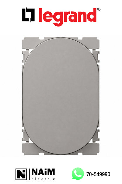 573196 Blank module - round - 3 modules - Magnesium