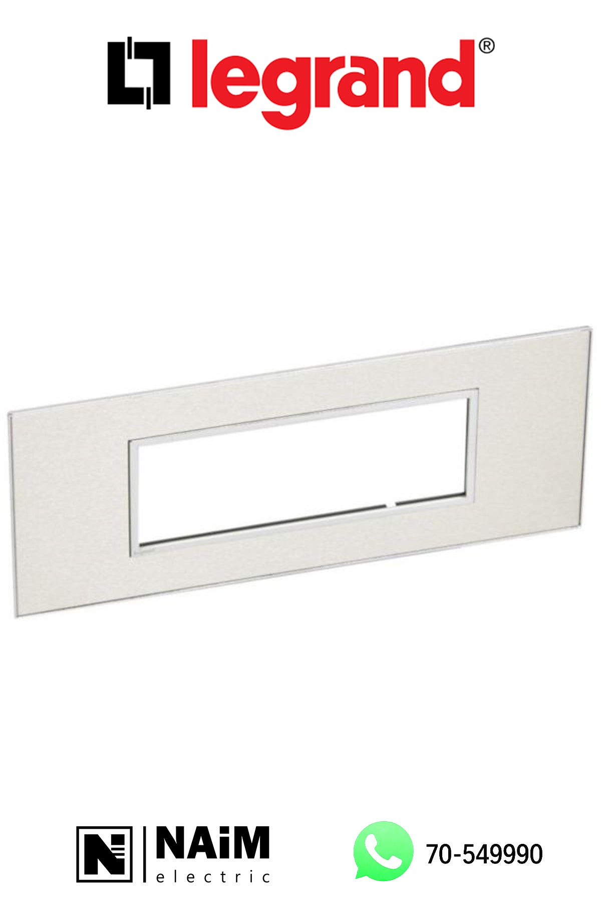 575047 plate square version 6 modules - Magnesium