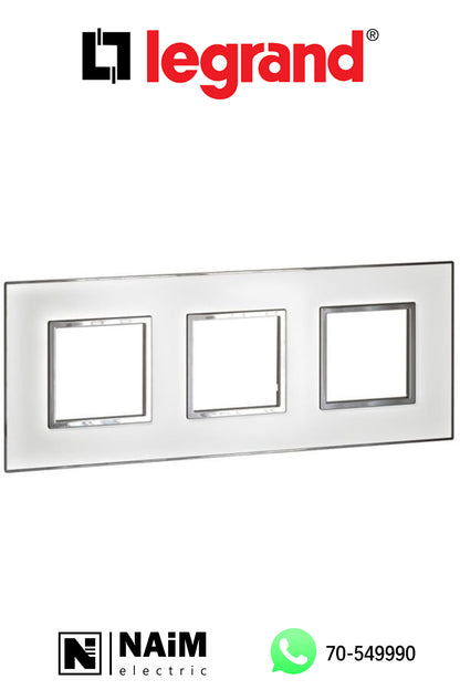 575054 Plate square Mirror - 3x2 Module - Mirror White
