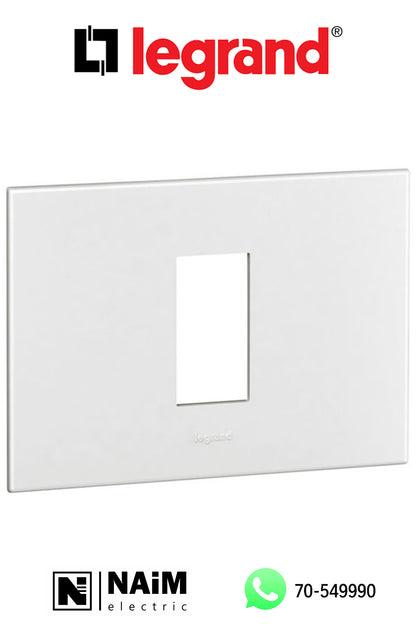 575220 Plate - square - 1 module - White