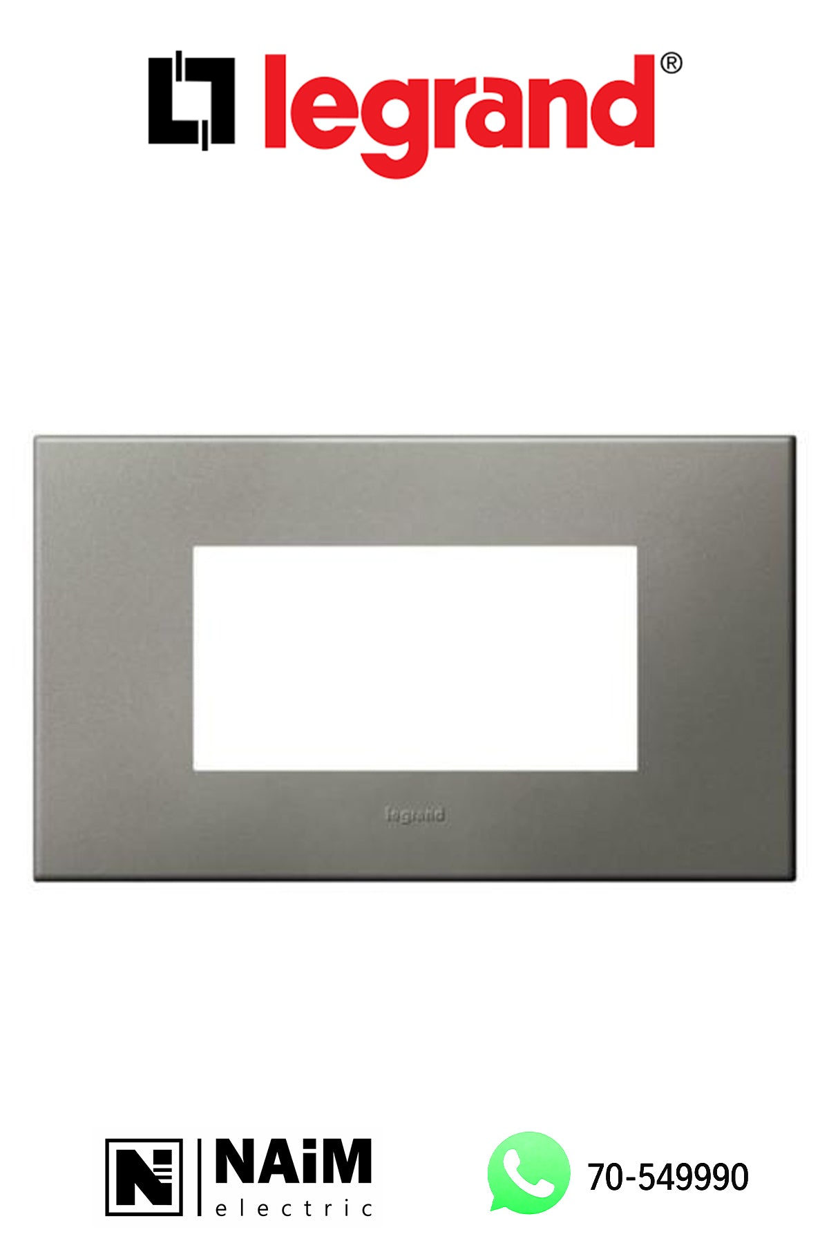 575037 standard plate square version 4 modules - Magnesium