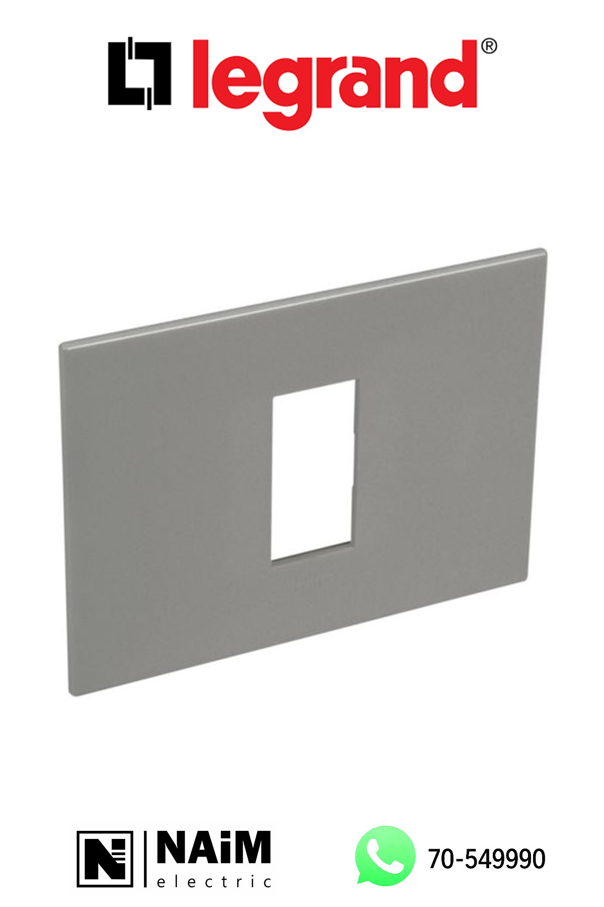 575227  plate square version 1 module - Magnesium