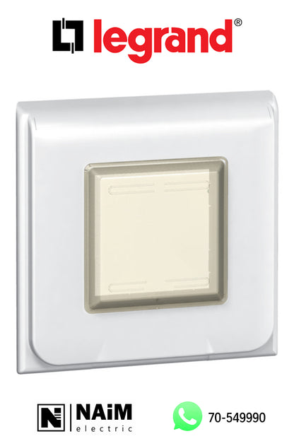 575190 IP 44 plate -  for 1-gang box