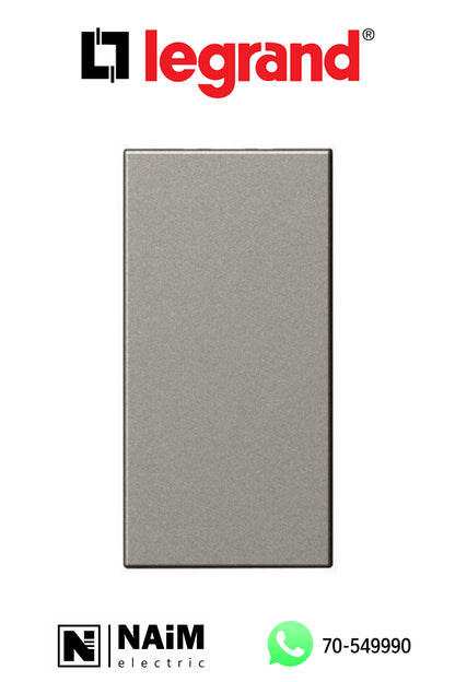 572841 Legrand Arteor 1 Module Blank Plate Magnesium