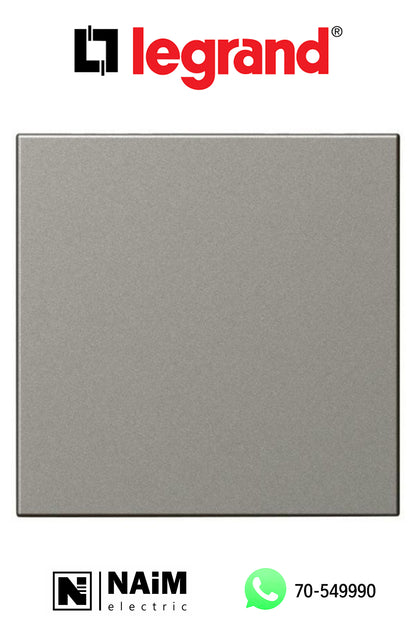 572842 Blank module - square - 2 modules - Magnesium