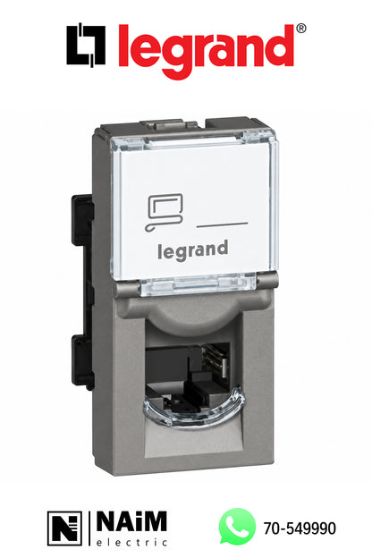 572802 RJ45 socket category 6 UTP 1 module - Magnesium