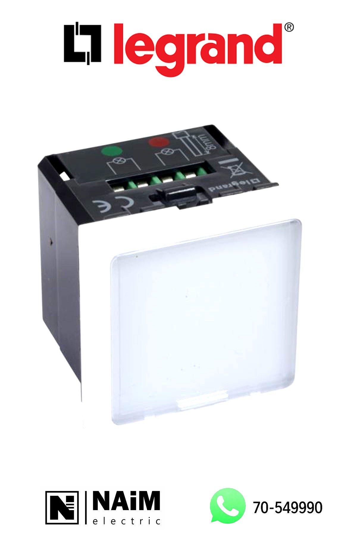 572224 Illuminated signs Arteor™ - 1 W - 2-state LEDs green/red - 2 modules - white