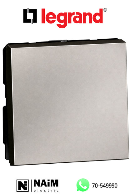 572534  1-way switch - 10 AX - 250 V~ - 2 modules - Magnesium