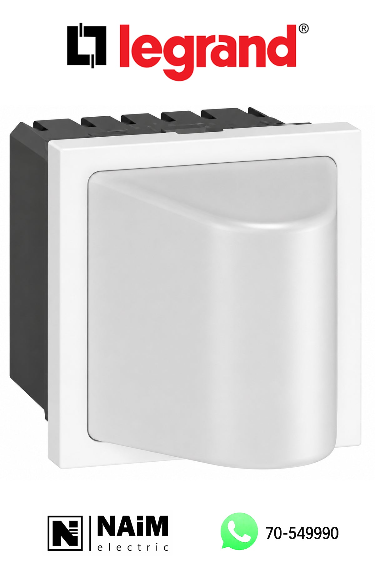 572453 Overdoor lighting unit Arteor™ - red diffuser - 2 modules - white