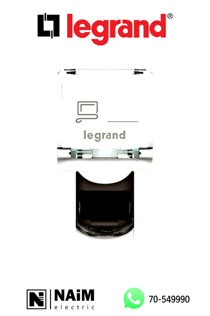 572303 RJ45 socket category 5e UTP 1 module White