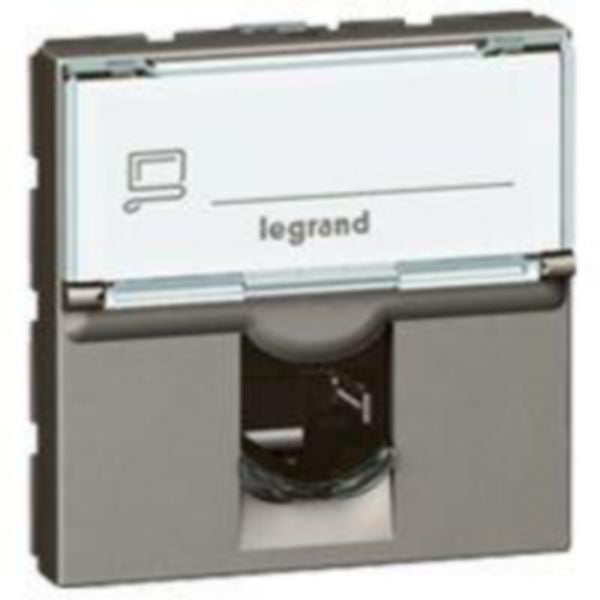 572814 RJ45 socket category 6 UTP 2 modules - Magnesium