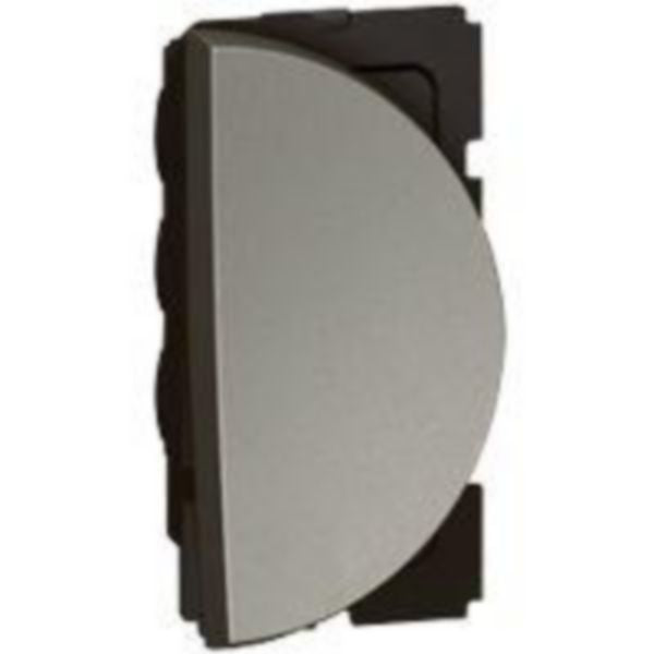 573102 1-way push-button - round - 1 right module - Magnesium