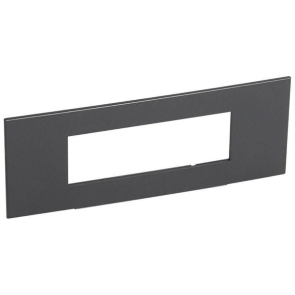 575042 standard Plate square Neutral - 6 Module - Graphite