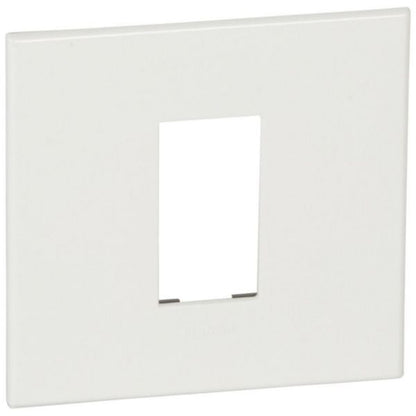 lgr-576540 Plate - French/German std - square - 1 module - White