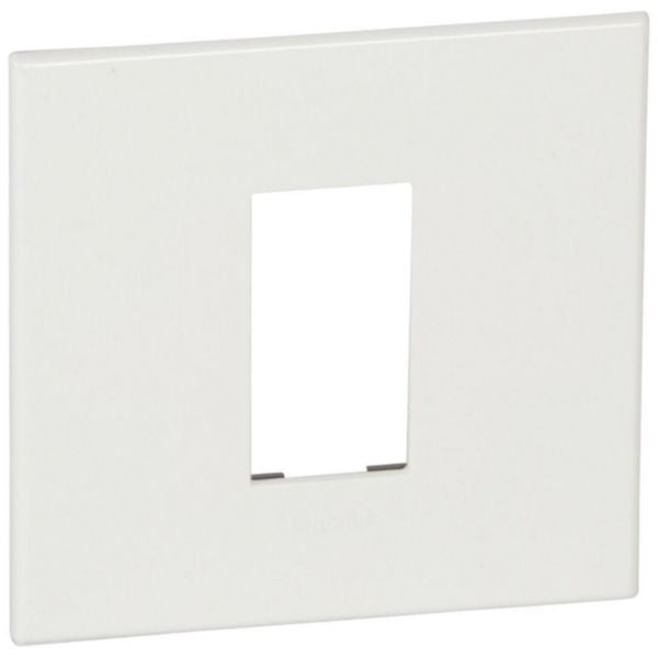 lgr-576540 Plate - French/German std - square - 1 module - White