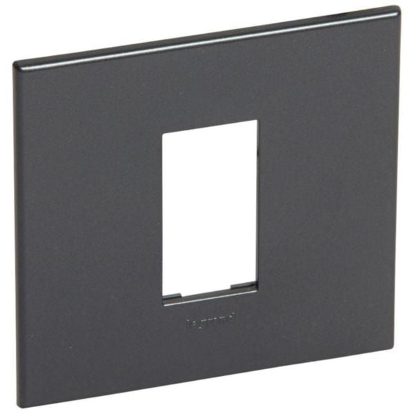 576552 Arteor™ - Plate - French/German std - square - 1 module - Graphite