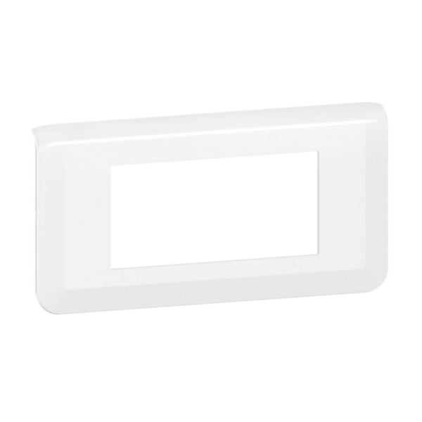 576271 Mosaic 4-Module Horizontal Trim Plate White