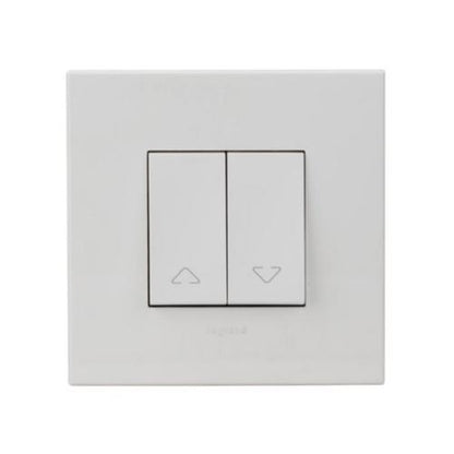 572220 Double switch for electric roller blinds control - 2 modules - White
