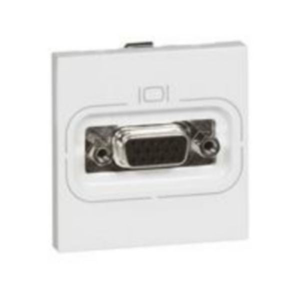 572282 Arteor Screw-Type Female HD15 Socket - 2 Module - White