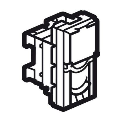 572349 RJ45 socket - category 6A UTP - 1 module - White