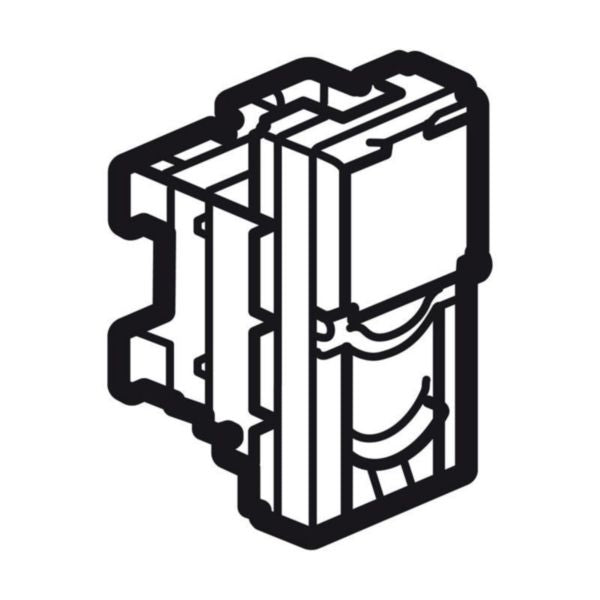 572349 RJ45 socket - category 6A UTP - 1 module - White